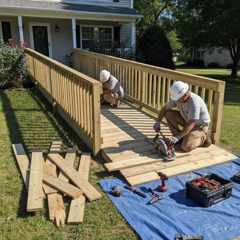 Handicap Ramp Installation detail